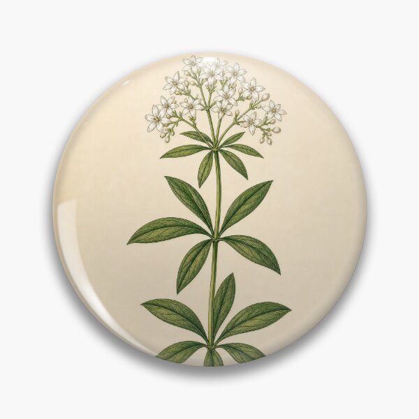 Item preview, Vintage Sweet Woodruff Botanical Illustration designed and sold by NuvoraNest.