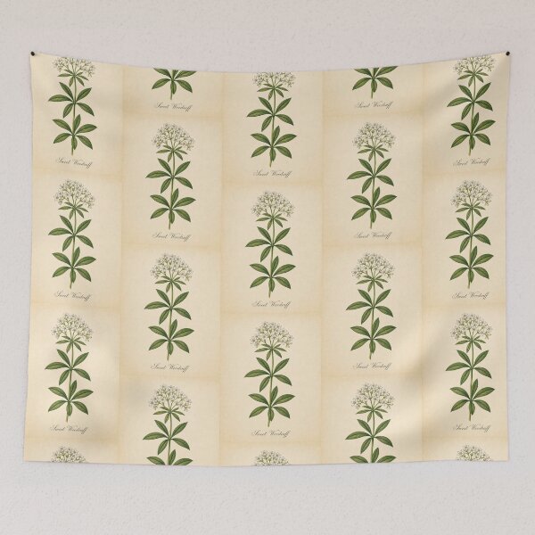 Item preview, Vintage Sweet Woodruff Botanical Illustration designed and sold by NuvoraNest.