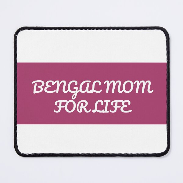 Item preview, "BENGAL MOM FOR LIFE" Minimalist Quote Sticker designed and sold by QuirkThreadsCo.