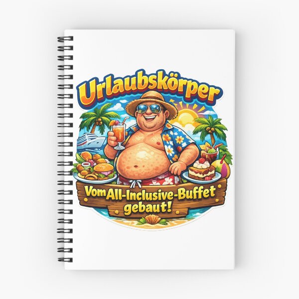 Item preview, A holiday body – built from the all-inclusive buffet! The fun summer design for pleasure-seeking holidaymakers. designed and sold by CoolContent Factory.
