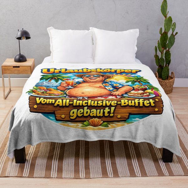 Item preview, A holiday body – built from the all-inclusive buffet! The fun summer design for pleasure-seeking holidaymakers. designed and sold by CoolContent Factory.