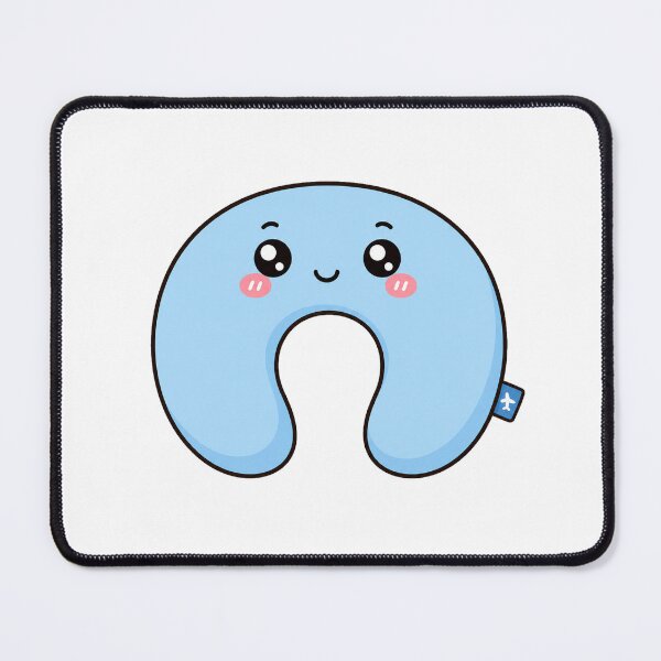 Item preview, Cute Kawaii Travel Neck Pillow Airplane Vacation Illustration designed and sold by Seculinator.
