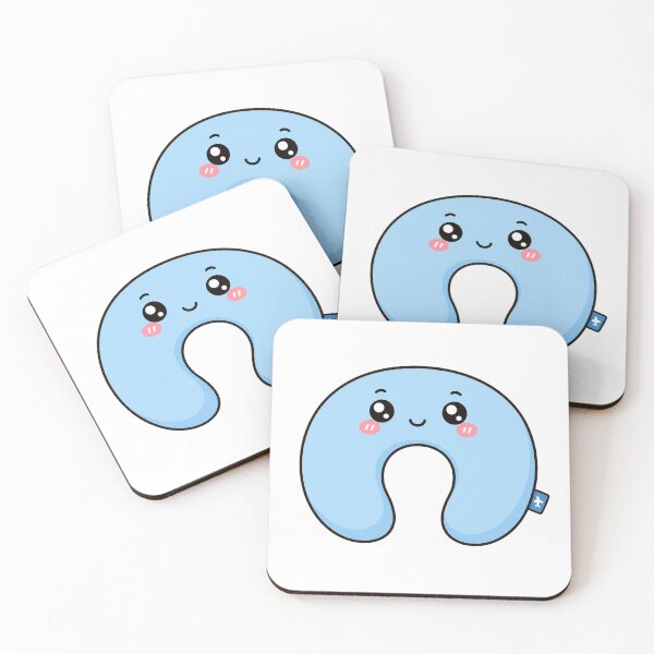 Item preview, Cute Kawaii Travel Neck Pillow Airplane Vacation Illustration designed and sold by Seculinator.