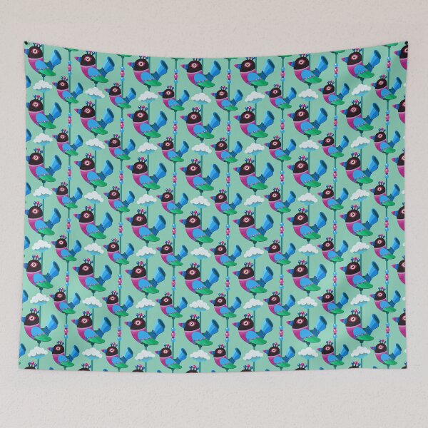 Item preview, Funny cartoon colorful birds pattern designed and sold by JuliaGo.