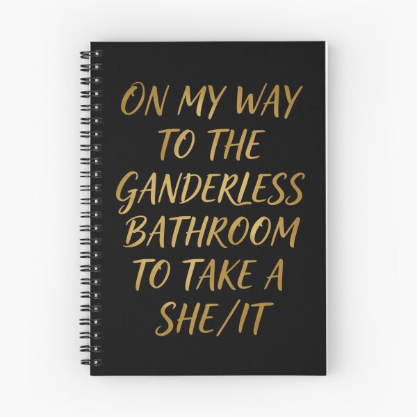 Item preview, On My Way to The Genderless Bathroom to Take a She/It 4 designed and sold by Positive&FunnyThings.