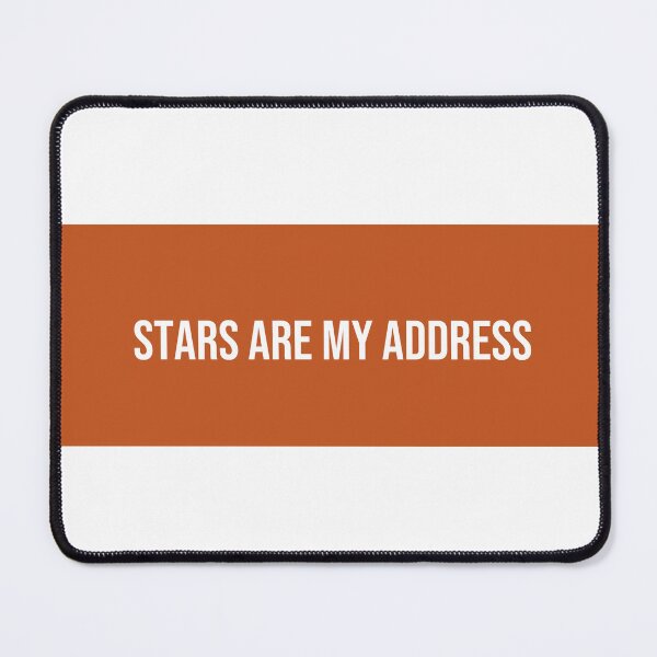 Item preview, "STARS ARE MY ADDRESS" Minimalist Quote Sticker designed and sold by QuirkThreadsCo.