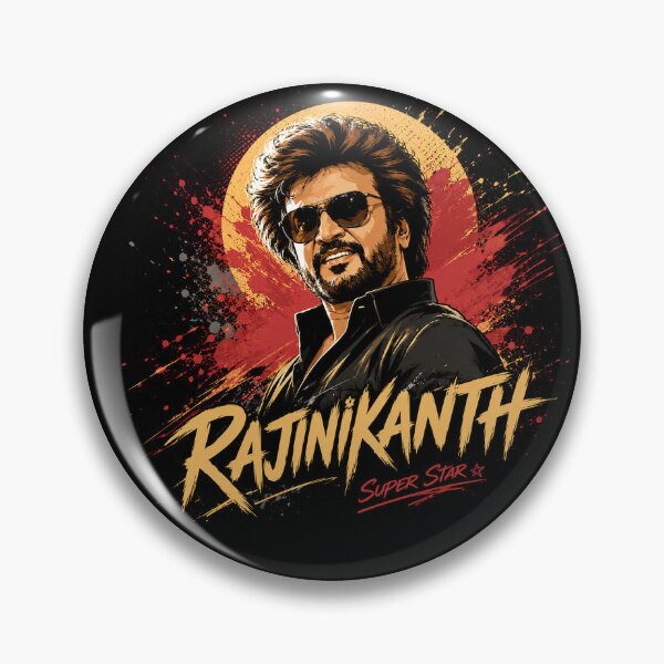 Item preview, Rajinikanth Retro Superstar Portrait designed and sold by Abidel.
