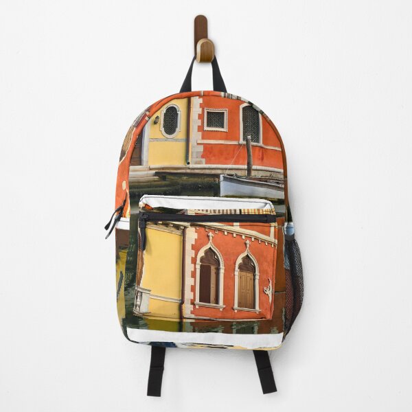 Item preview, Old colourful houses and boats, reflection in canal of Chioggia,summertime, Italy designed and sold by goceris.