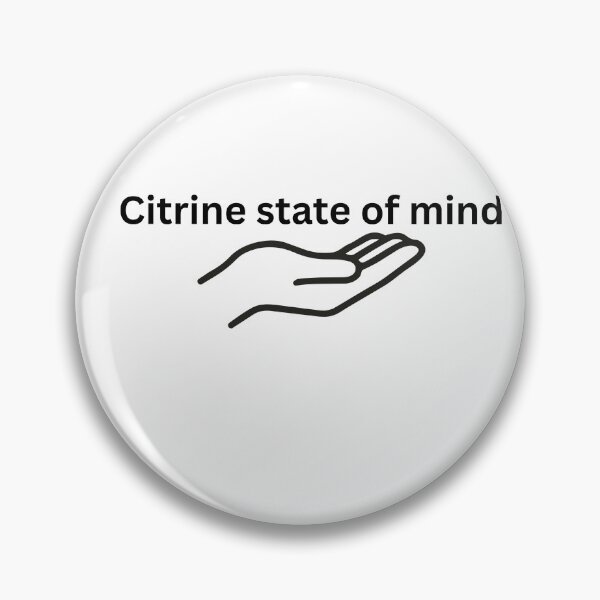 Item preview, Citrine State Of Mind Minimalist Typography designed and sold by Milkydreamrose.