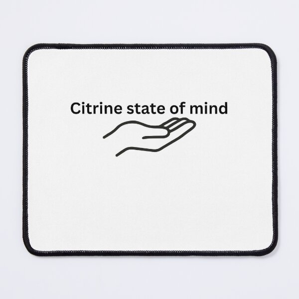 Item preview, Citrine State Of Mind Minimalist Typography designed and sold by Milkydreamrose.