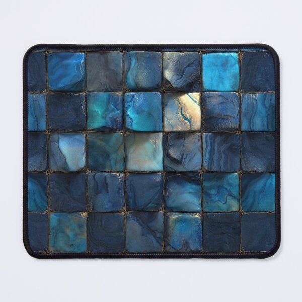 Item preview, Deep Blue Tiles designed and sold by Curious Echo.