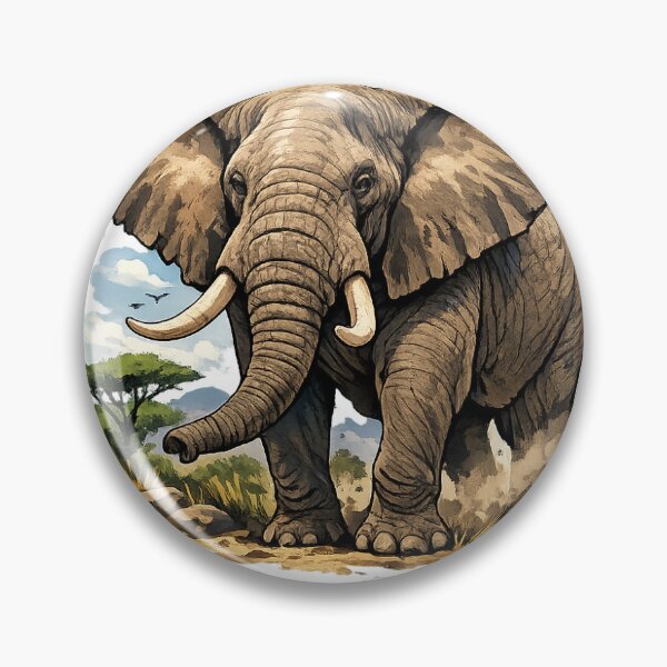 Item preview, Wild Elephant Sticker designed and sold by Raj Studio.