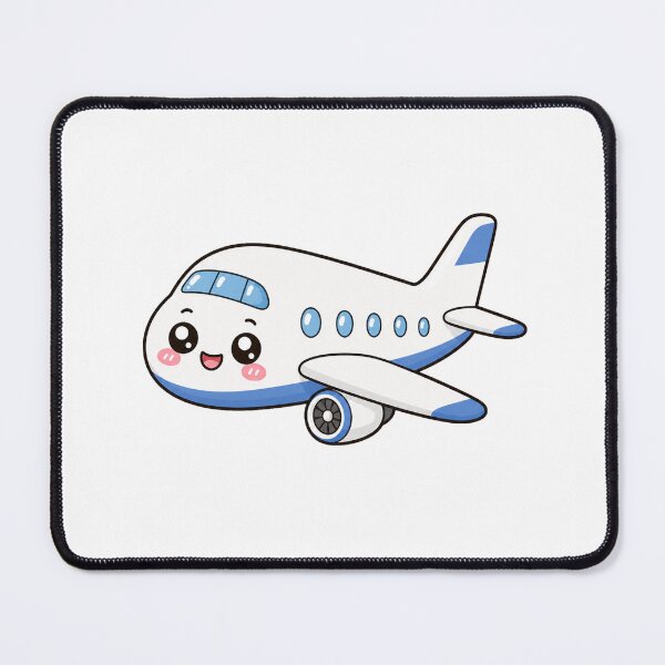 Item preview, Cute Kawaii Airplane Flying Vacation Travel Illustration designed and sold by Seculinator.