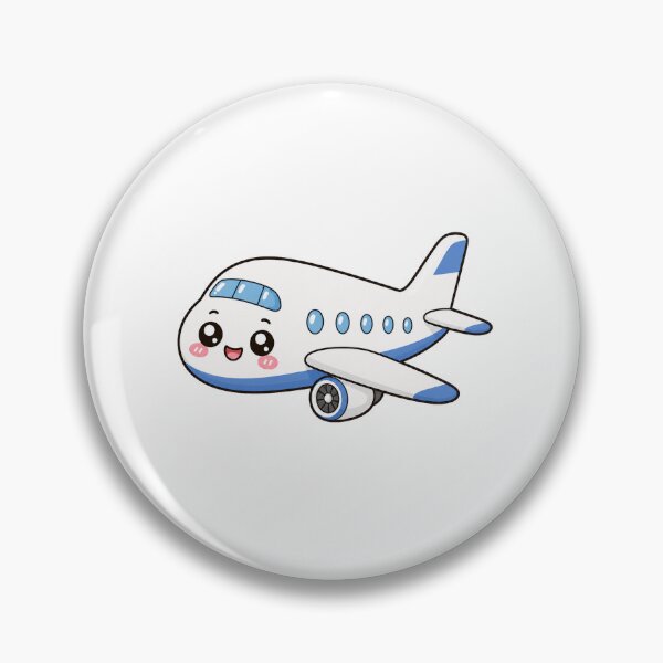 Item preview, Cute Kawaii Airplane Flying Vacation Travel Illustration designed and sold by Seculinator.