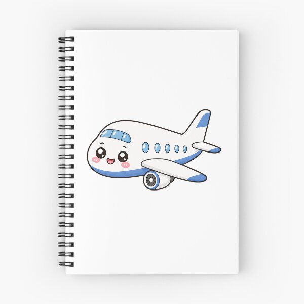 Item preview, Cute Kawaii Airplane Flying Vacation Travel Illustration designed and sold by Seculinator.