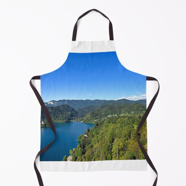 Item preview, Lake Bled and mountains, summertime landscape,Pilgrimage Church of the Assumption of Maria, Slovenia designed and sold by goceris.
