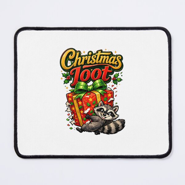 Item preview, Christmas Loot Raccoon Holiday Thief designed and sold by DesignsCreative.