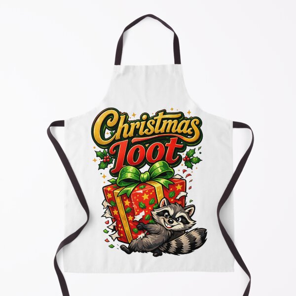 Artikelvorschau, Christmas Loot Raccoon Holiday Thief entworfen und verkauft von DesignsCreative.