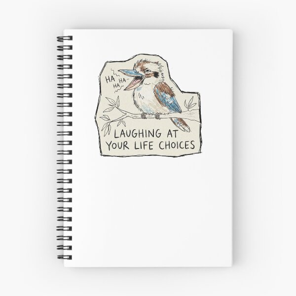 Item preview, Laughing At Your Life Choices Kookaburra Funny Aussie Bird Humor Sketch Art designed and sold by Yellowriversss.