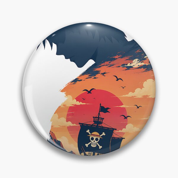 Item preview, Luffy Beyond The Horizon Straw Hat Silhouette  designed and sold by Jaideep Walia.