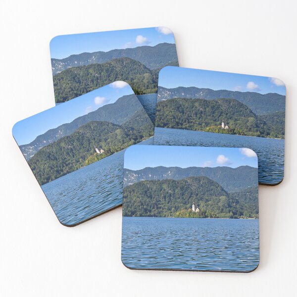 Item preview, Lake Bled and mountains landscape,Pilgrimage Church of the Assumption of Maria, Slovenia designed and sold by goceris.