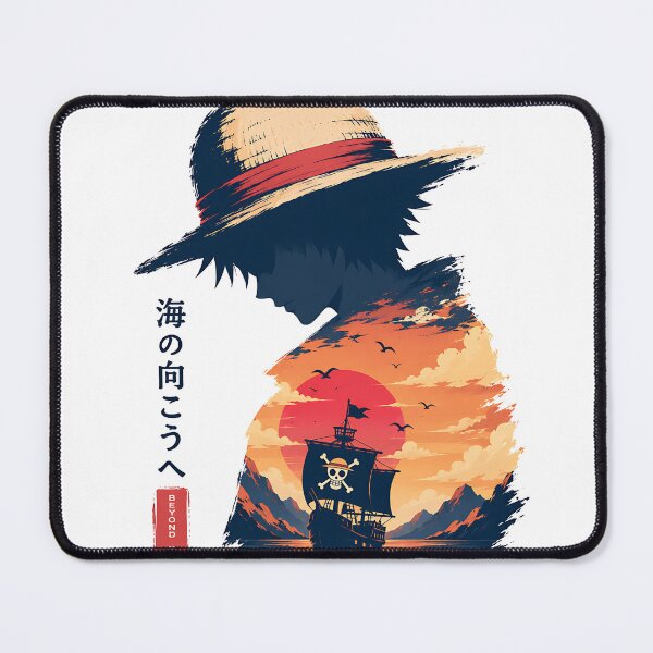 Item preview, Luffy Beyond The Horizon Straw Hat Silhouette designed and sold by Jaideep Walia.