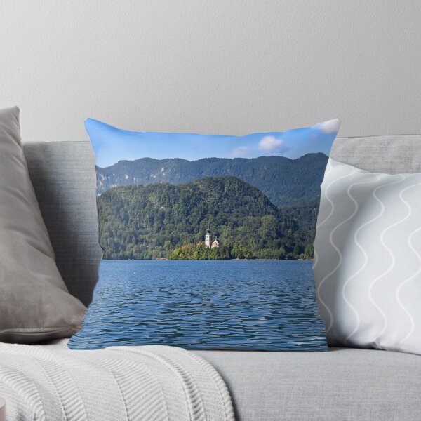 Item preview, Lake Bled and mountains landscape,Pilgrimage Church of the Assumption of Maria, Slovenia designed and sold by goceris.
