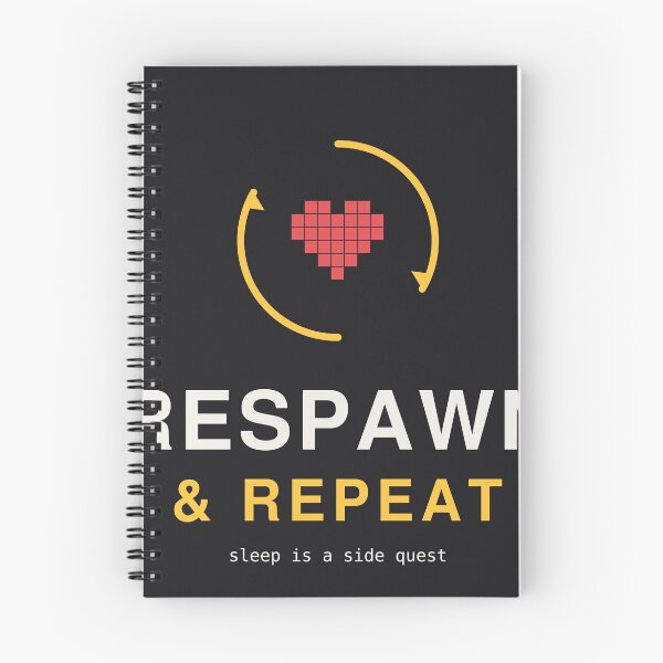 Item preview, Respawn and Repeat, Retro Gamer Pixel Heart Design designed and sold by River1Shop.