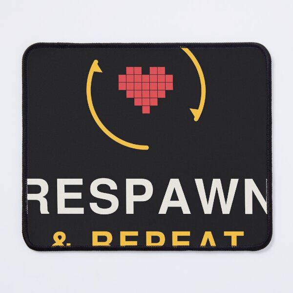 Item preview, Respawn and Repeat, Retro Gamer Pixel Heart Design designed and sold by One More Run.