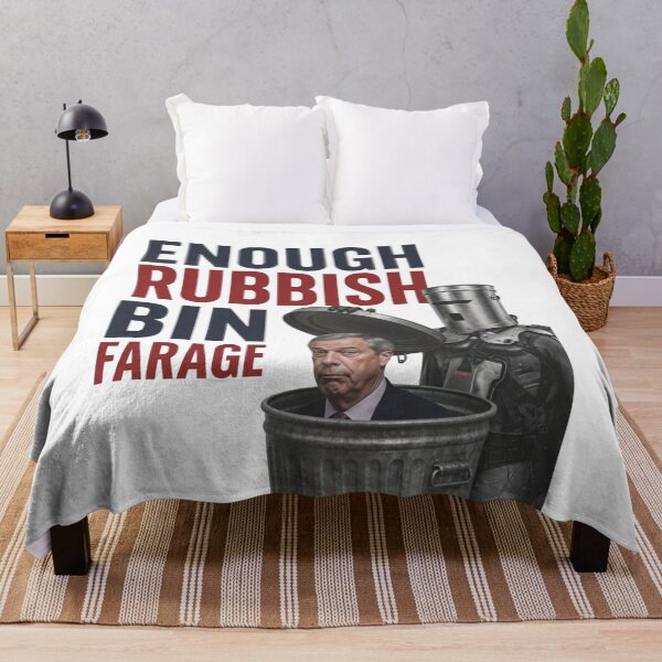 Item preview, Enough Rubbish, Bin Farage - Vote Count Binface designed and sold by Findeloine.