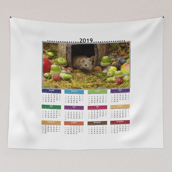 Item preview, cute mouse 2019 Calendar  designed and sold by Simon-dell.