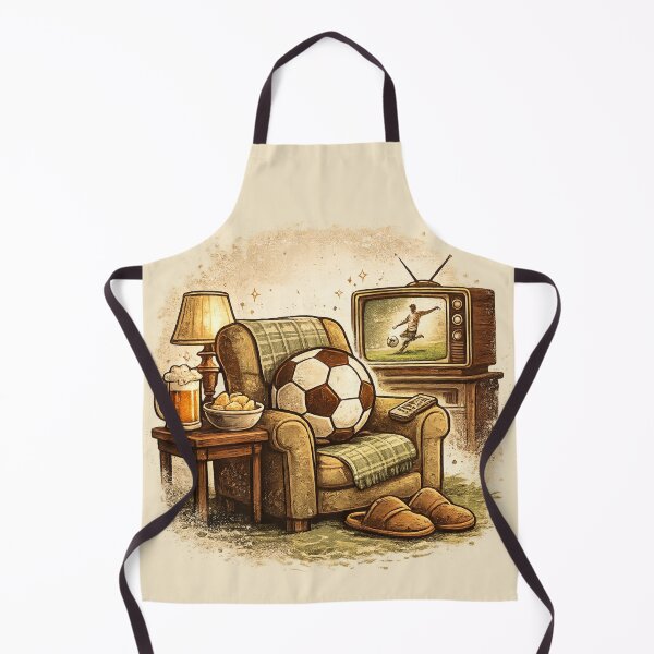 Item preview, Retired Soccer Fan Gift Vintage Couch Art designed and sold by Corvoria.