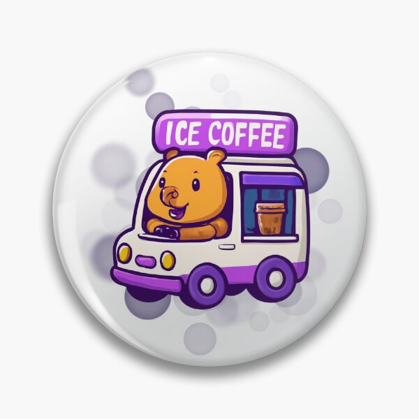 Item preview, Cute Capybara Coffee Truck Cartoon designed and sold by iamKRUK.