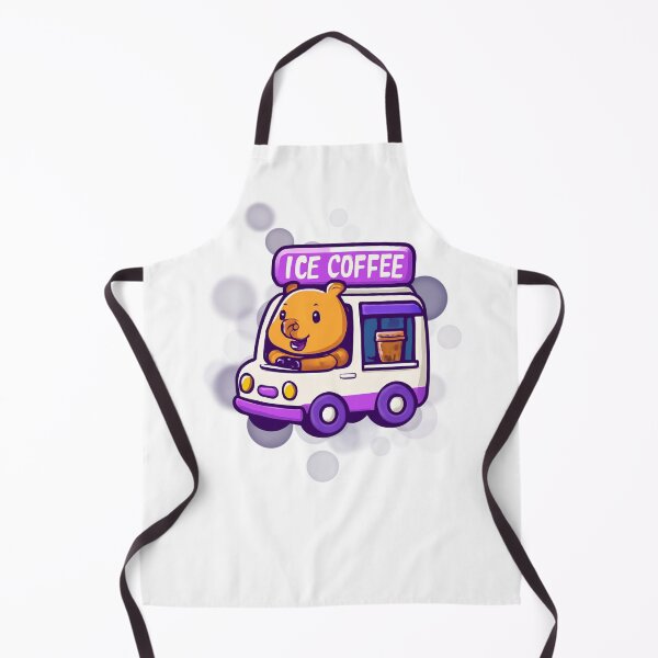 Item preview, Cute Capybara Coffee Truck Cartoon designed and sold by iamKRUK.