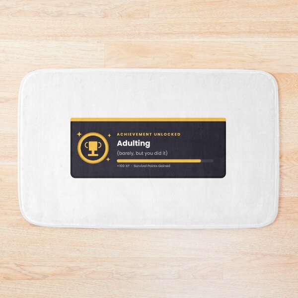 Item preview, Achievement Unlocked Adulting Gamer Sticker designed and sold by QuirkyCartel.