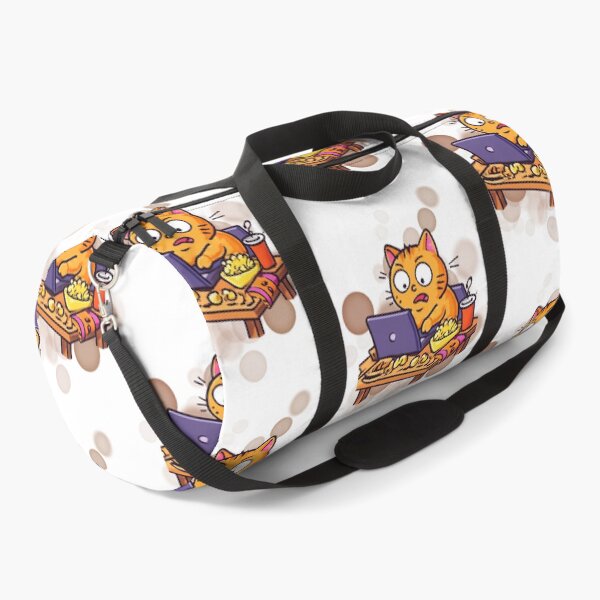 Item preview, Orange Cat Remote Worker Cartoon designed and sold by iamKRUK.