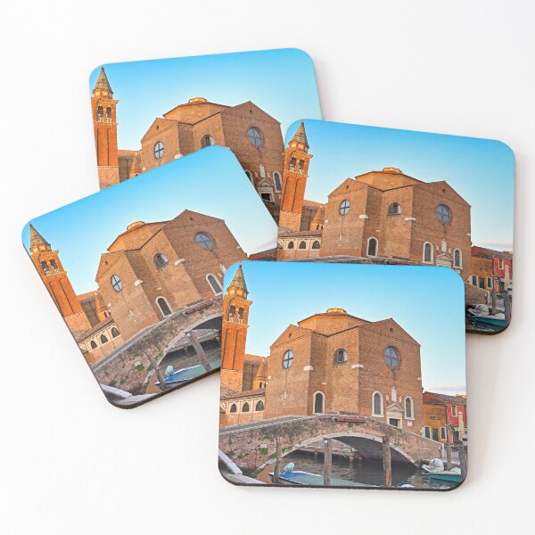 Item preview, Iglesia de Santiago y antiguo puente de piedra en Chioggia, Venecia, Italia. designed and sold by goceris.
