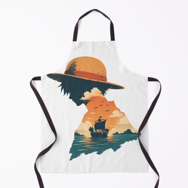 Item preview, Luffy Straw Hat Sunset Silhouette designed and sold by Jaideep Walia.