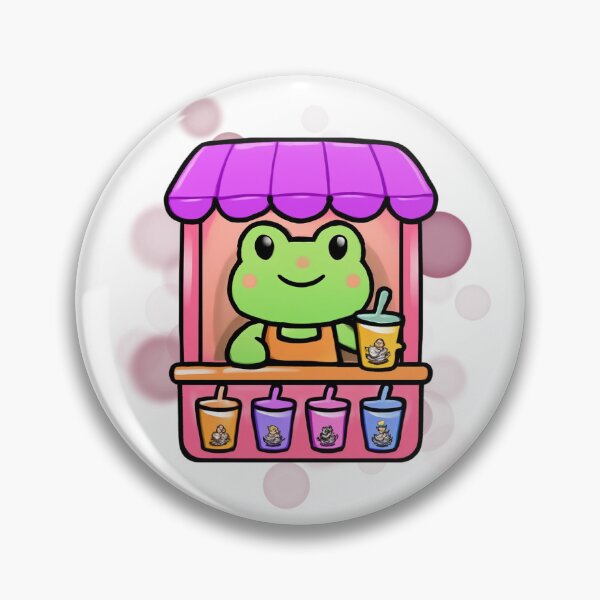 Item preview, Cute Frog Bubble Tea Cartoon designed and sold by iamKRUK.