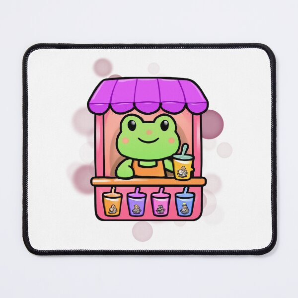 Item preview, Cute Frog Bubble Tea Cartoon designed and sold by iamKRUK.