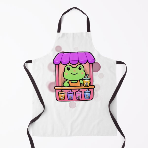 Item preview, Cute Frog Bubble Tea Cartoon designed and sold by iamKRUK.