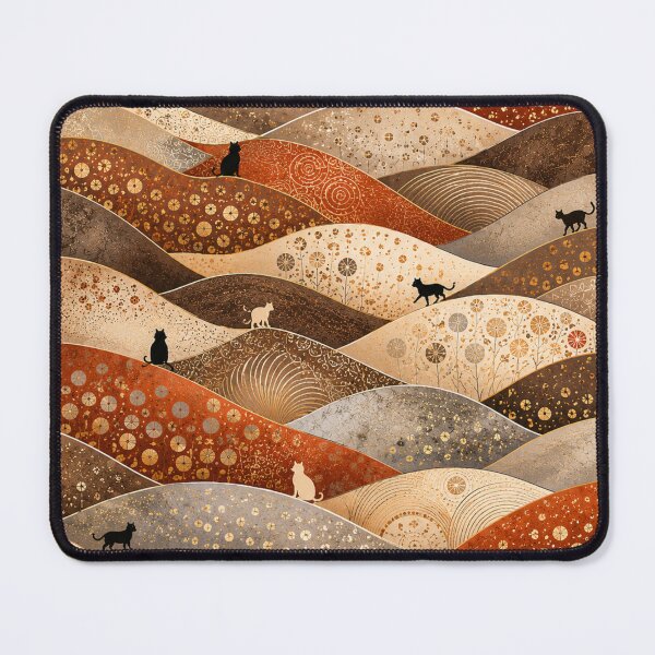 Item preview, Silhouette Wandering Cats Autumn Whispering Hills designed and sold by Mindworx21.