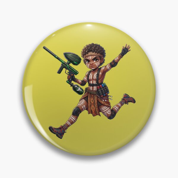 Item preview, Indigenous Australian  Aboriginal Paintball Player designed and sold by PaintballCrew.