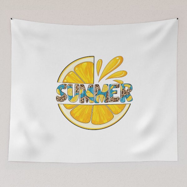 Item preview, Summer Citrus Splash Leopard Print Graphic designed and sold by Palette & Hue.