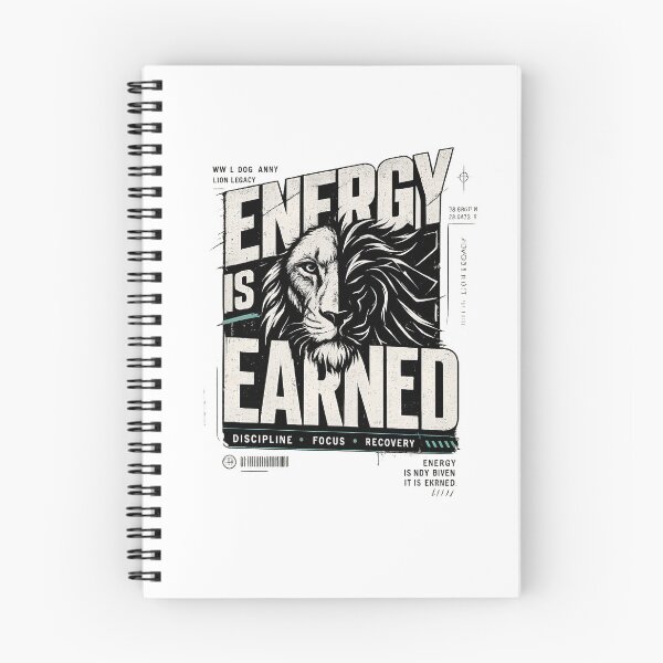 Item preview, Energy Is Earned Tactical Lion Design designed and sold by Presshue.