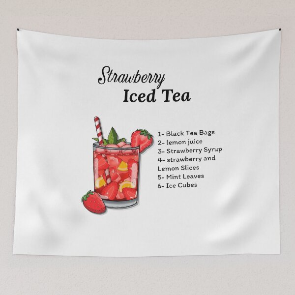 Item preview, Refreshing Strawberry Iced Tea designed and sold by Hello-Cuties.