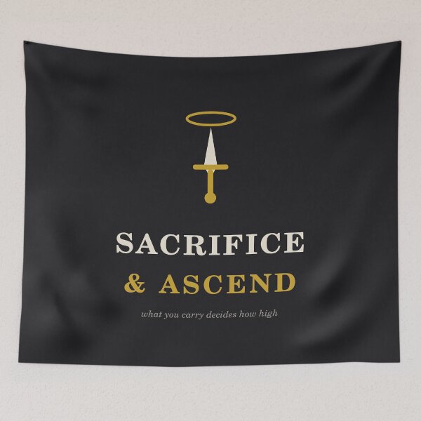 Item preview, Sacrifice and Ascend, Gothic Dagger Halo Dark Design designed and sold by River1Shop.