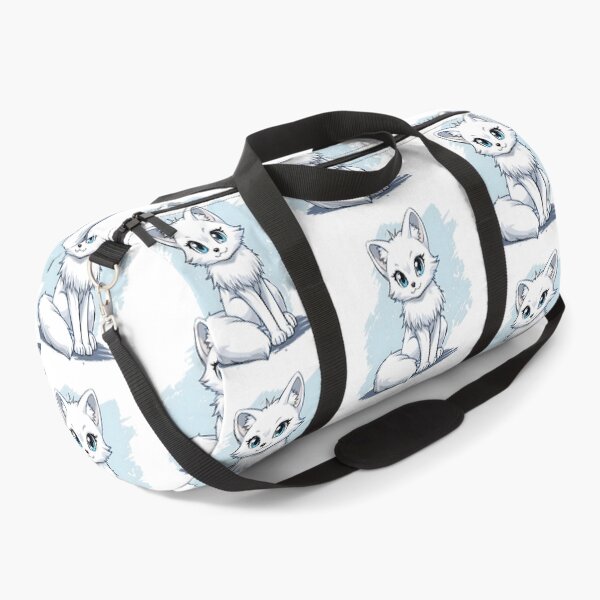 Item preview, Cute Kawaii Arctic Fox Sticker | Adorable White Fox Cartoon with Blue Eyes designed and sold by dreamz-world.