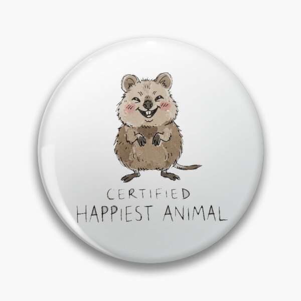 Item preview, Certified Happiest Animal Quokka Cute Australian Wildlife Watercolor designed and sold by Yellowriversss.