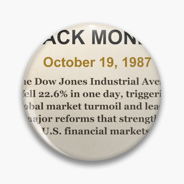 Item preview, America 250 | Black Monday | 1987 designed and sold by ariksworld.